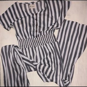 Striped Jumpsuit